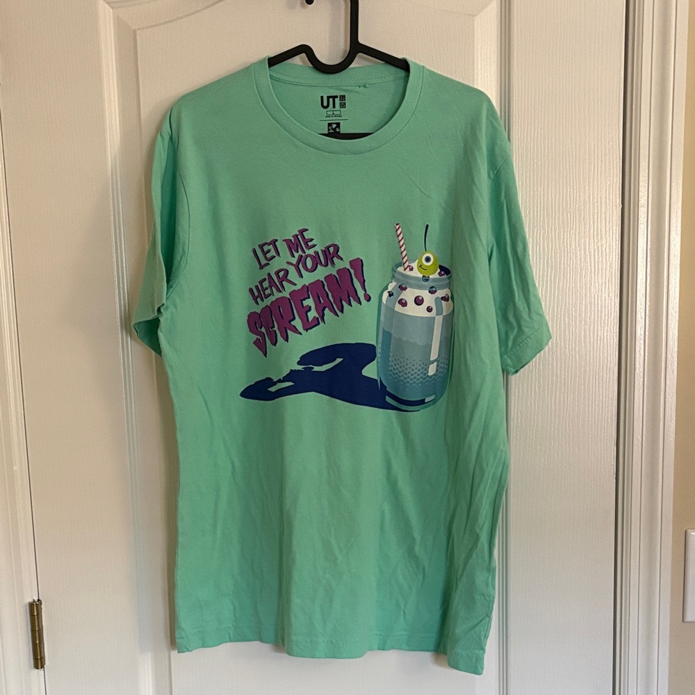 Uniqlo x Disney Mint Green Monsters Inc  Graphic Tee - Short Sleeve